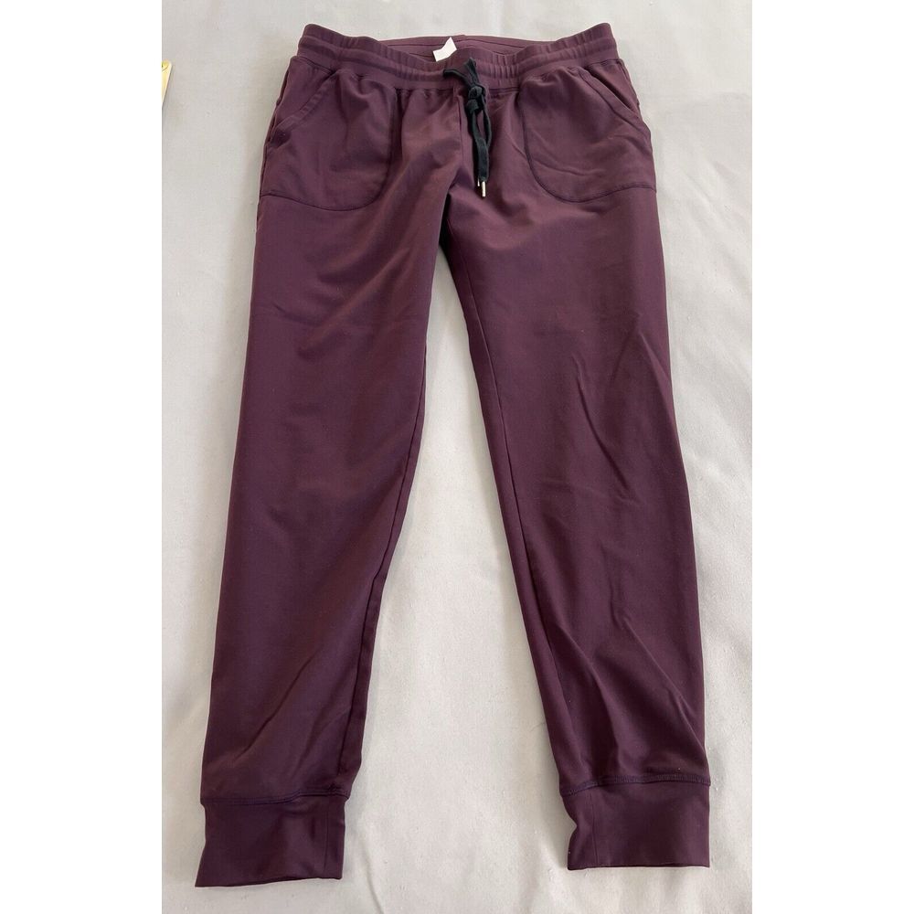 Zyia Active Plum‎ Unwind Drawstring Jogger Womens XL Stretch Athletic Pants